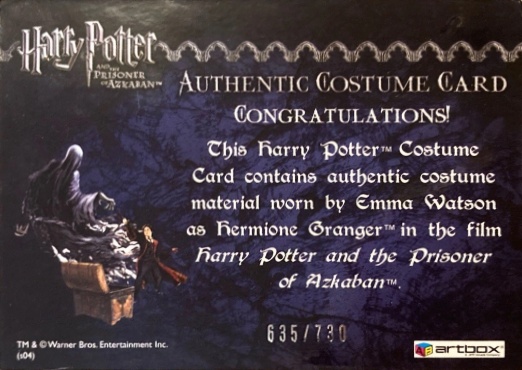 Hermione's Wooly Sweater and Scarf - Back