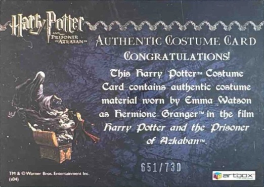 Hermione's Wooly Sweater and Scarf - Back