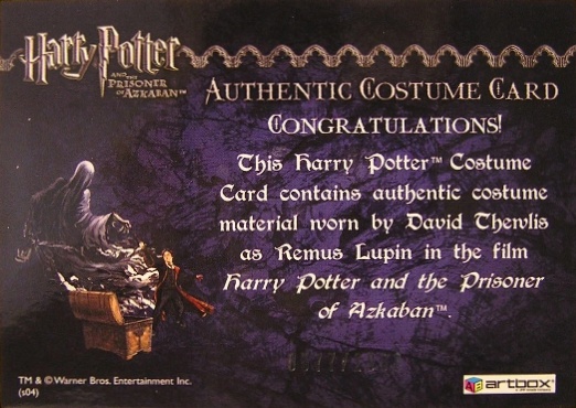 Remus Lupin's Jacket - Back