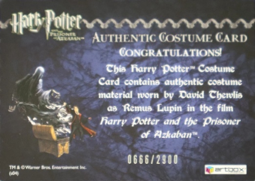 Remus Lupin's Jacket - Back