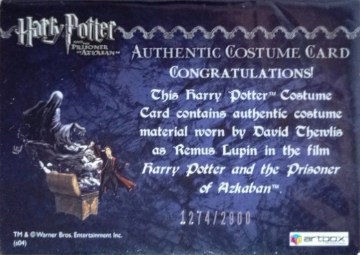 Remus Lupin's Jacket - Back