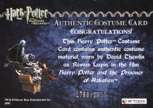 Remus Lupin's Jacket - Back