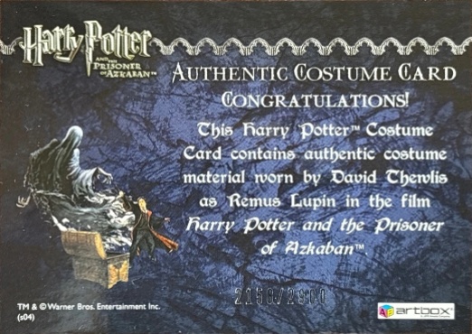 Remus Lupin's Jacket - Back