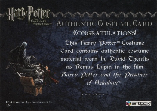 Remus Lupin's Shirt - Back