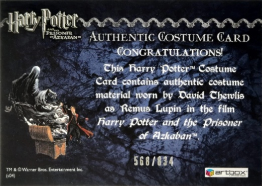 Remus Lupin's Shirt - Back