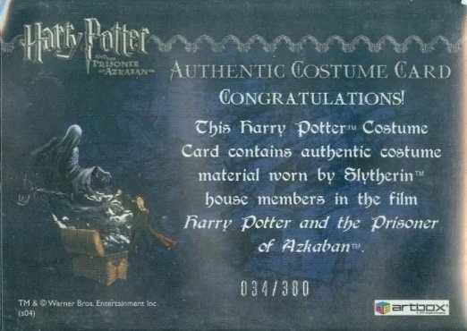 Slytherin House Tie - Back