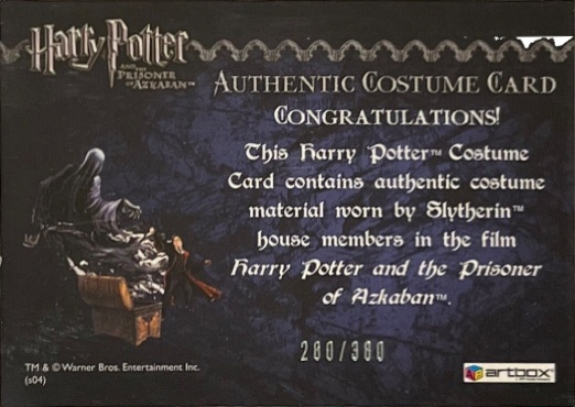 Slytherin House Tie - Back