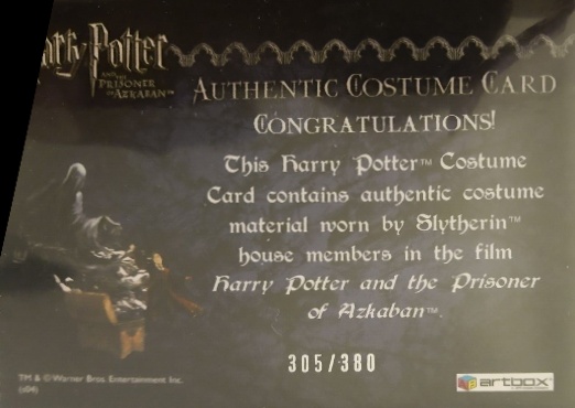 Slytherin House Tie - Back