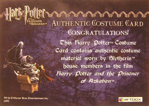 Slytherin House Tie - Back