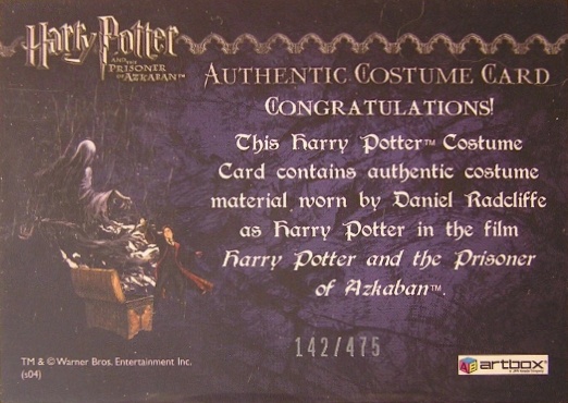 Harry Potter's Grey T-Shirt - Back