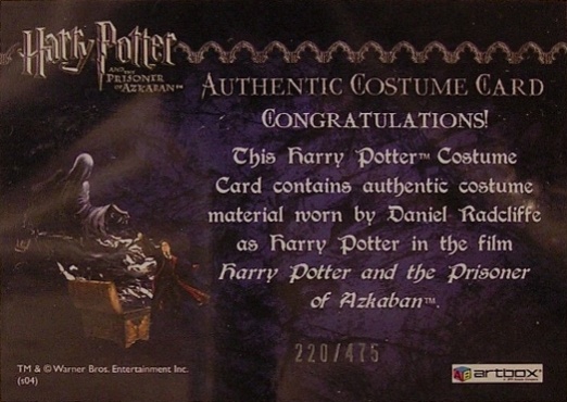 Harry Potter's Grey T-Shirt - Back