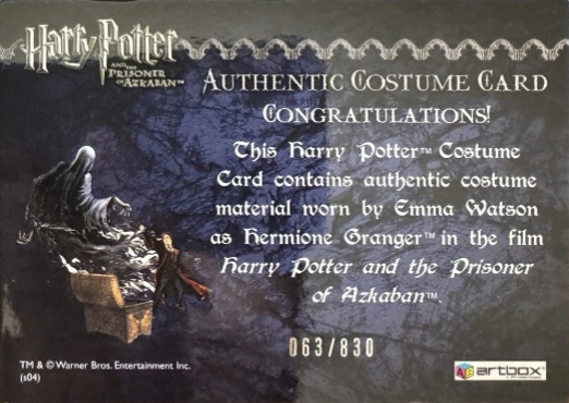 Hermione's Black Robe - Back