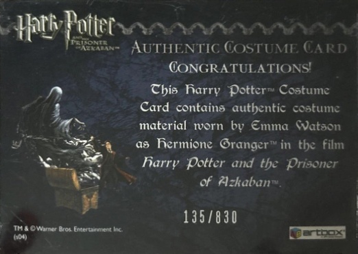 Hermione's Black Robe - Back