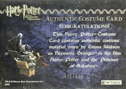 Hermione's Black Robe - Back