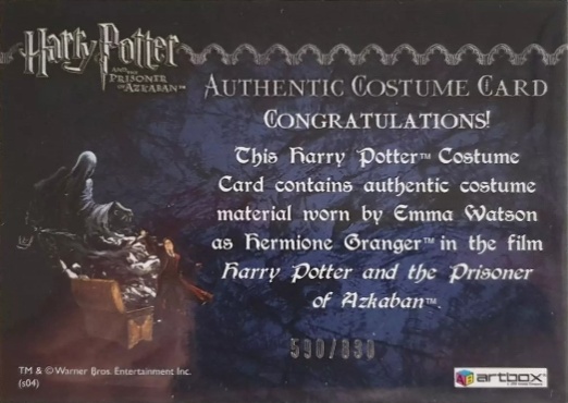 Hermione's Black Robe - Back