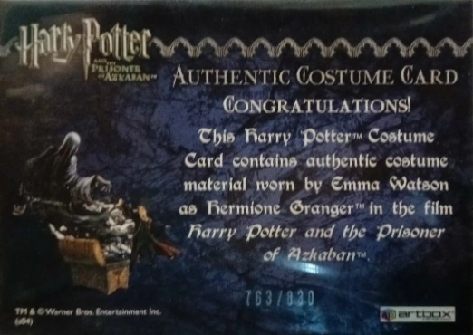 Hermione's Black Robe - Back