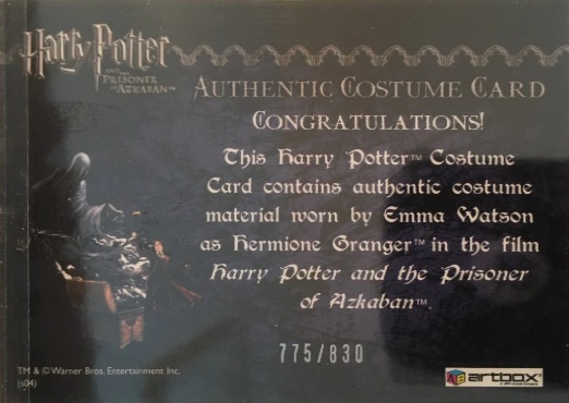 Hermione's Black Robe - Back