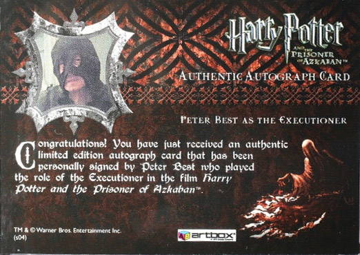 Pete Best as The Executioner - Back