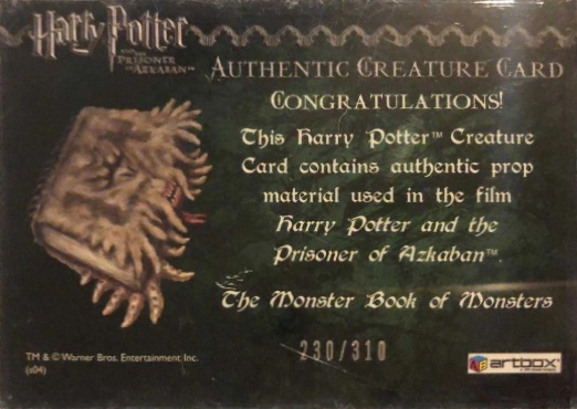 The Monster Book of Monsters - Back