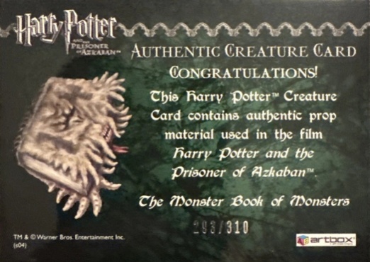 The Monster Book of Monsters - Back