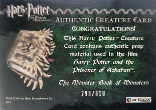 The Monster Book of Monsters - Back