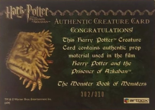 The Monster Book of Monsters - Back