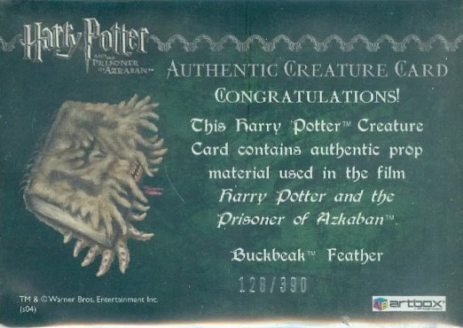 Buckbeak's Feather - Back
