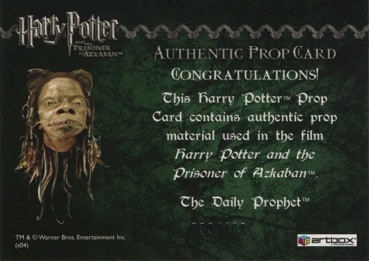 The Daily Prophet - Back