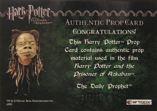 The Daily Prophet - Back