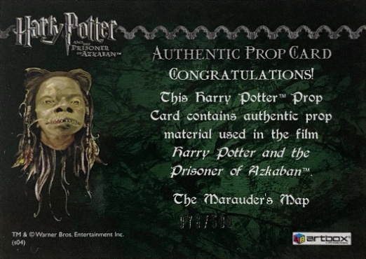 The Marauder's Map - Back