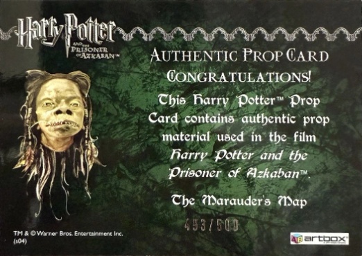 The Marauder's Map - Back