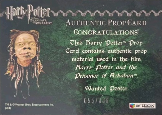 Wanted Poster - Back