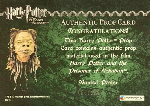 Wanted Poster - Back