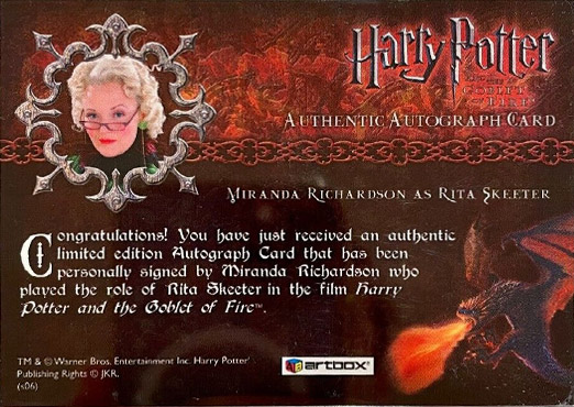 Miranda Richardson as Rita Skeeter - Back