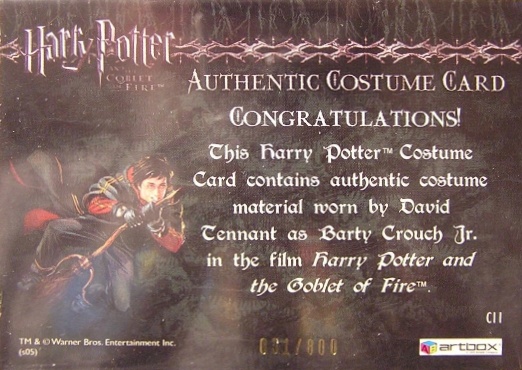 C11 - Barty Crouch Jr's Shirt - Back