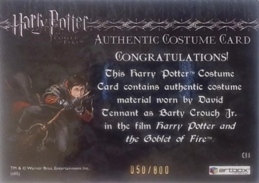 C11 - Barty Crouch Jr's Shirt - Back