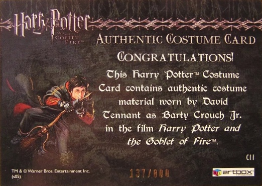 C11 - Barty Crouch Jr's Shirt - Back