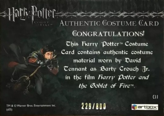 C11 - Barty Crouch Jr's Shirt - Back