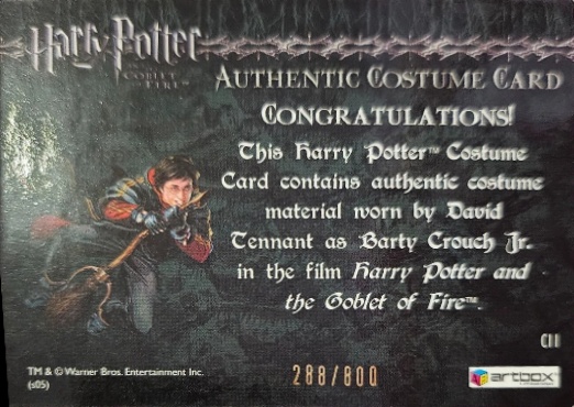 C11 - Barty Crouch Jr's Shirt - Back