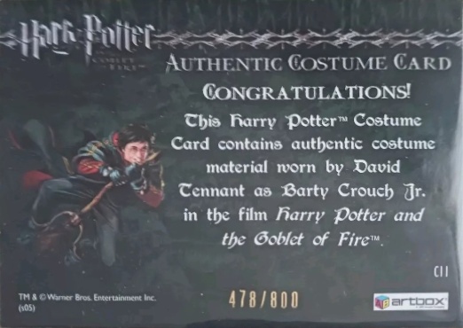 C11 - Barty Crouch Jr's Shirt - Back