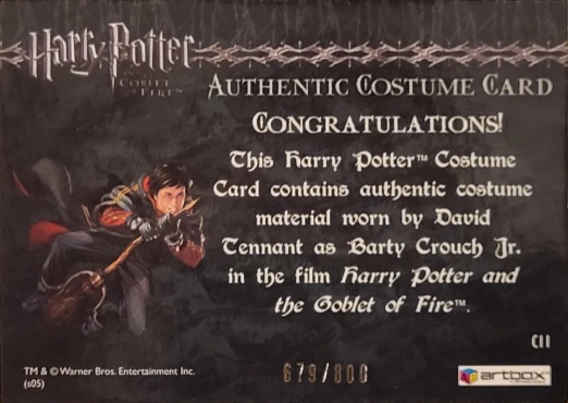 C11 - Barty Crouch Jr's Shirt - Back