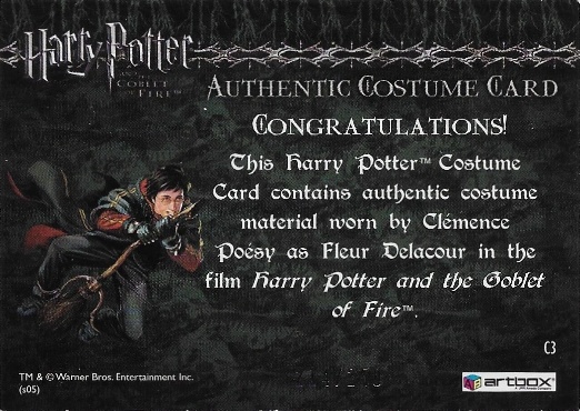 C3 - Fleur Delacour's First Task Costume - Back