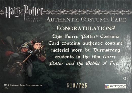 C6 - Durmstrang Students Costume - Back