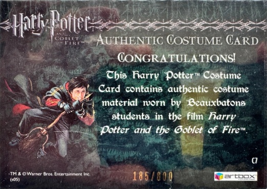 C7 - Beauxbatons Students Costume - Back