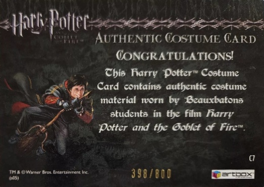 C7 - Beauxbatons Students Costume - Back