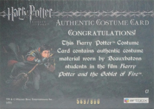 C7 - Beauxbatons Students Costume - Back