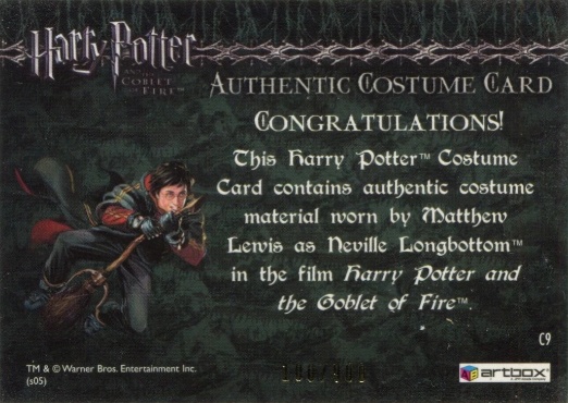 C9 - Neville Longbottom's Pajamas - Back