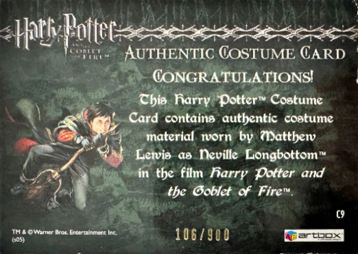 C9 - Neville Longbottom's Pajamas - Back