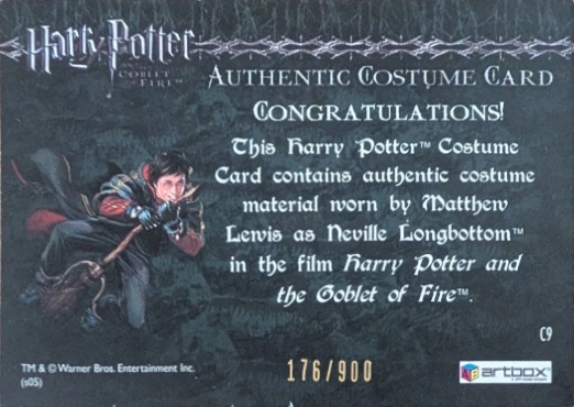 C9 - Neville Longbottom's Pajamas - Back