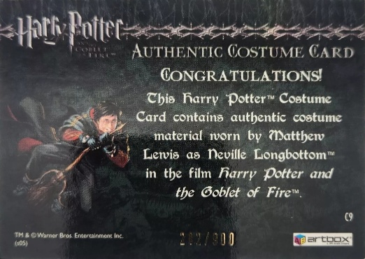 C9 - Neville Longbottom's Pajamas - Back